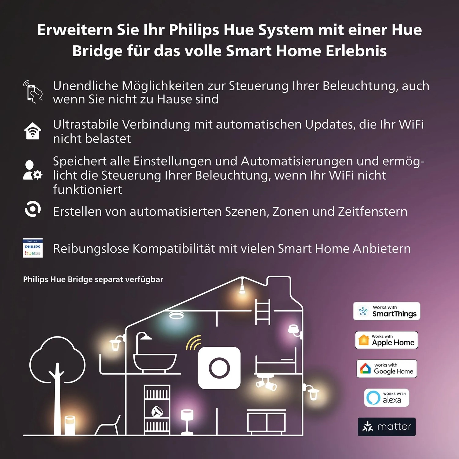 Philips Hue Smart-LED-Tischleuchte Twilight White & Color Ambiance Weiß_10