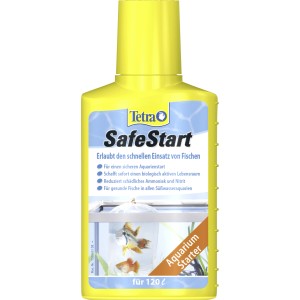 Tetra SafeStart Wasserpflegemittel 100ml für Süßwasseraquarien.