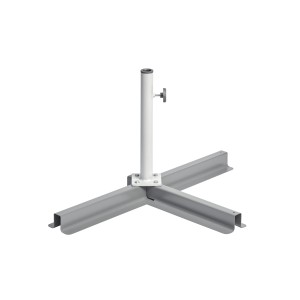 Suncomfort Schirmständerkreuz für 2 Platten (40x40 cm), Metall, ohne Platten.