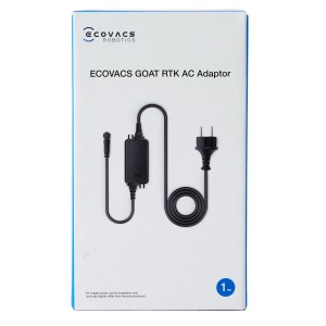 Ecovacs RTK-Netzteil mit EU-Stecker in Verpackung für Goat A-/O-Familie.