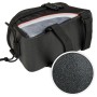 Tectake Fahrradtasche mit Rahmenbefestigung, wasserabweisend, schwarz, grau und rot.