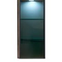 Pelipal Quantum Wandschrank, Riviera Eiche, 30cm mit Rauchglastür und LED-Spot.