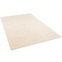 Cremefarbener Snapstyle Hochflor Teppich Mona, 200x300 cm, weicher Velours für Wohnräume.
