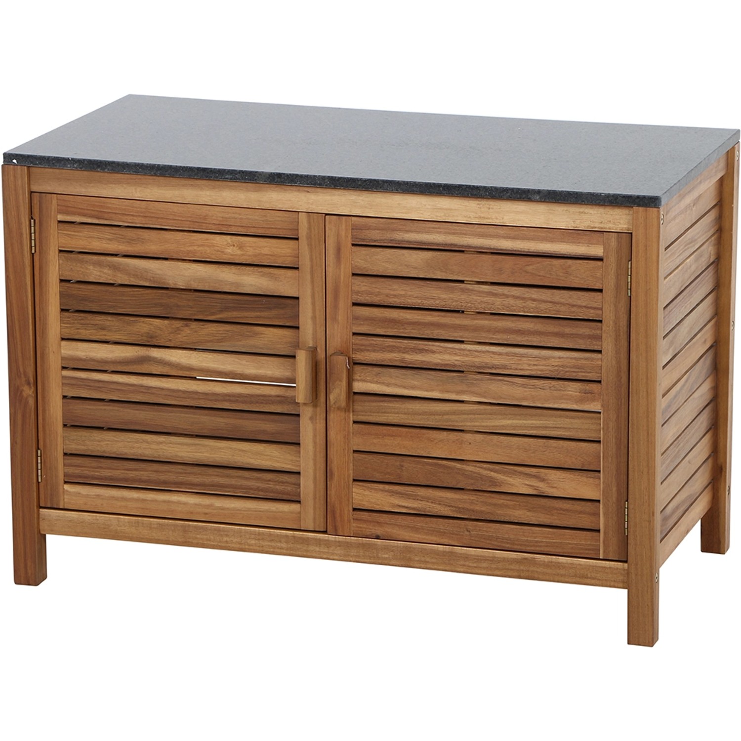 Siena Garden Riva Outdoor-Kitchen Mittelteil niedrig Dunkelgrau ca. 100x52x67 cm