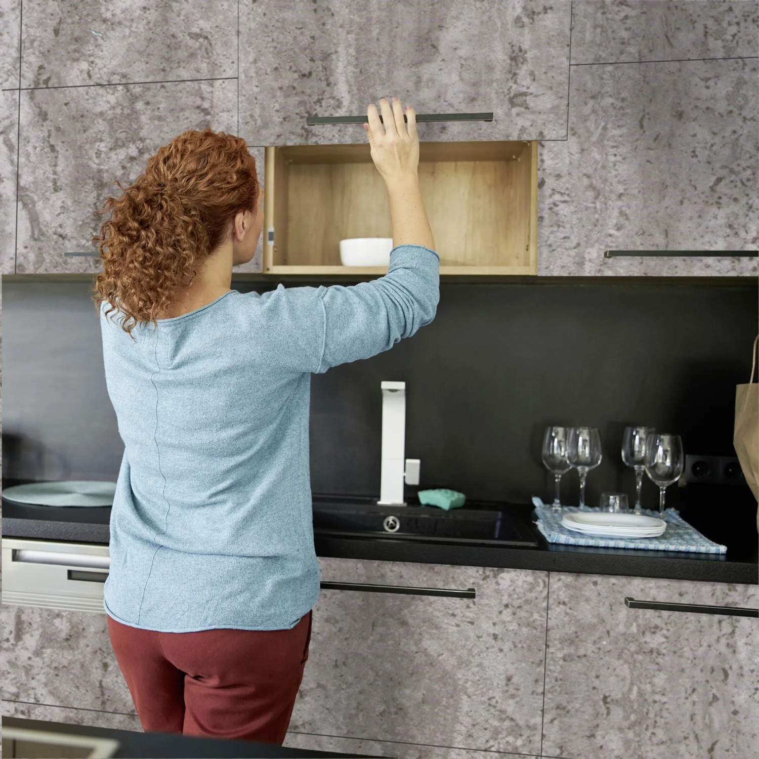 Venilia Beton Optik Folie 45 cm x 200 cm kaufen bei OBI