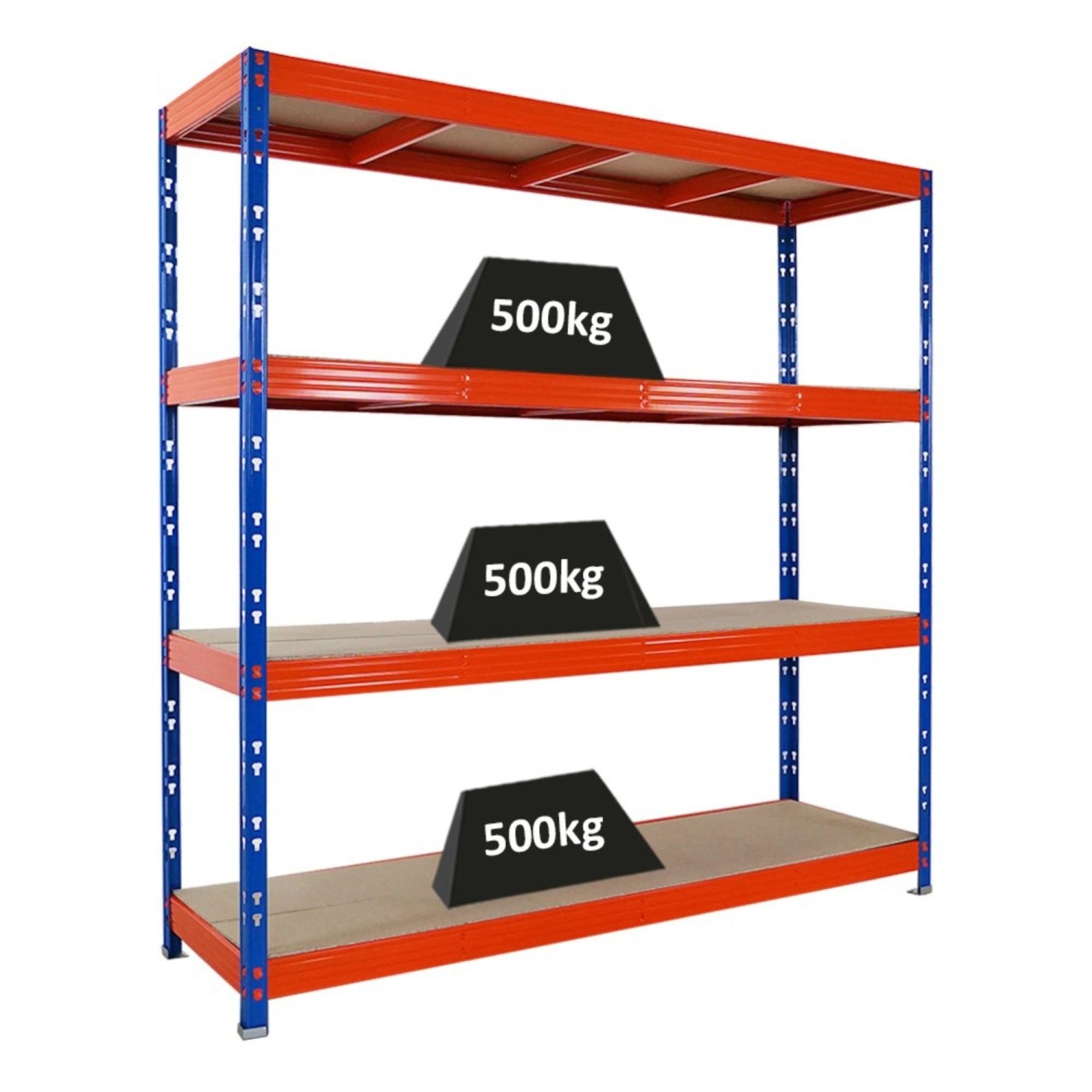 PROREGAL Profi Schwerlastregal Rhino HxBxT 200x200x60cm 4 Spanplatten-Ebene günstig online kaufen