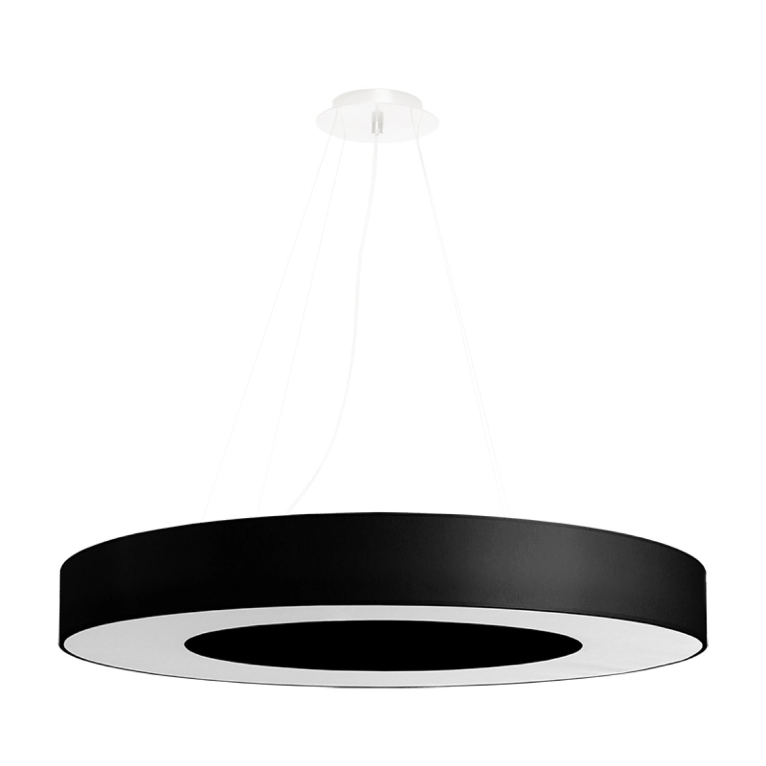 Sollux Lighting Kronleuchter Saturno  Slim 70 Schwarz günstig online kaufen