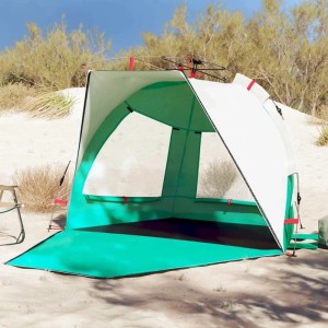 vidaXL Strandzelt 2 Personen Seegrün Quick Release Wasserdicht 4005309