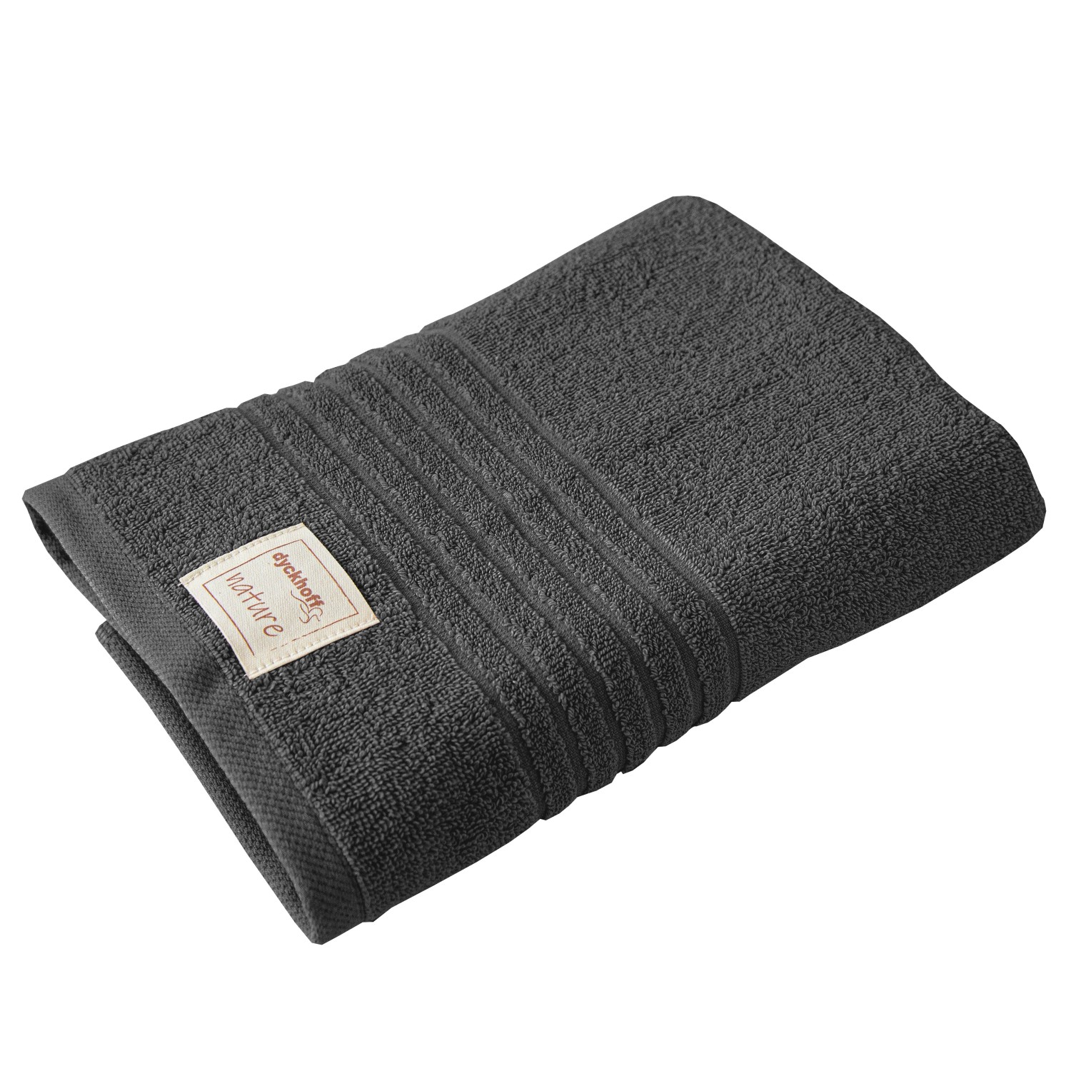 Dyckhoff Handtuch Nature Anthrazit 50 x 100 cm günstig online kaufen