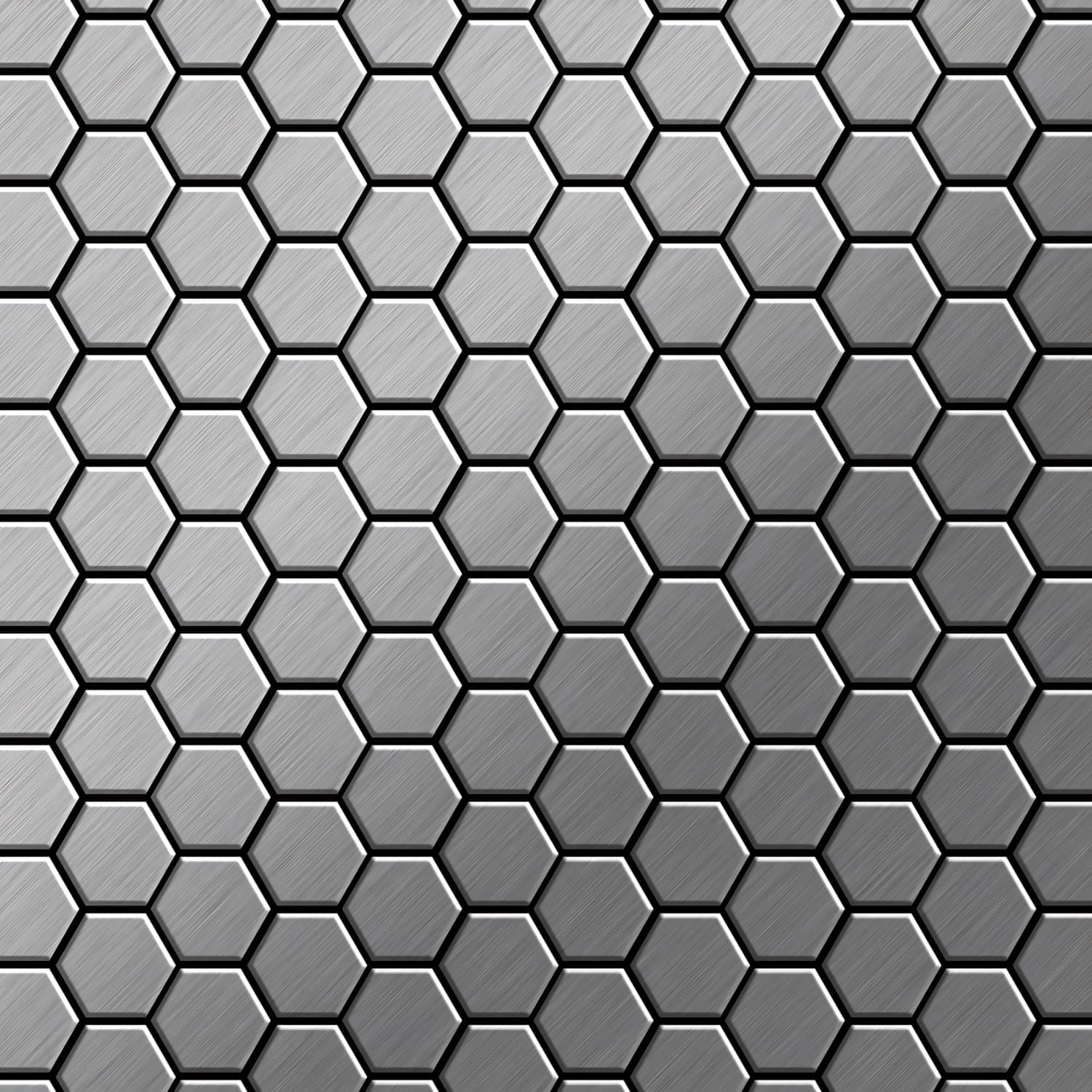ALLOY Mosaik Fliese Massiv Metall Edelstahl Marine Gebürstet Grau 1,6mm Hon günstig online kaufen