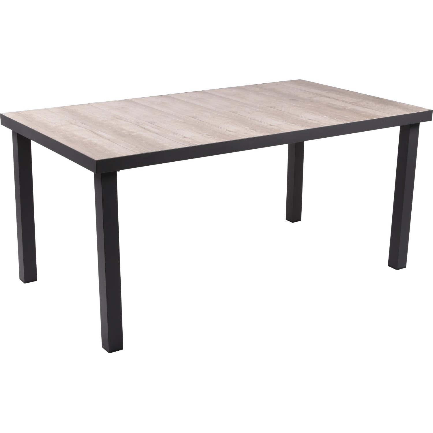 Garden Pleasure Tisch Rana 162 cm x 90 cm x 75 cm Dunkelgrau