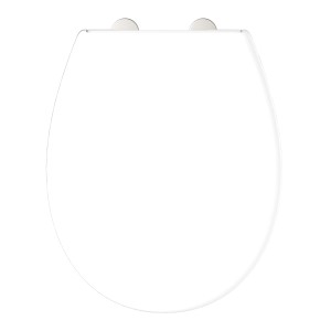 Schütte WC-Sitz Duroplast mit Absenkautomatik Inklusive Duftstein Weiß