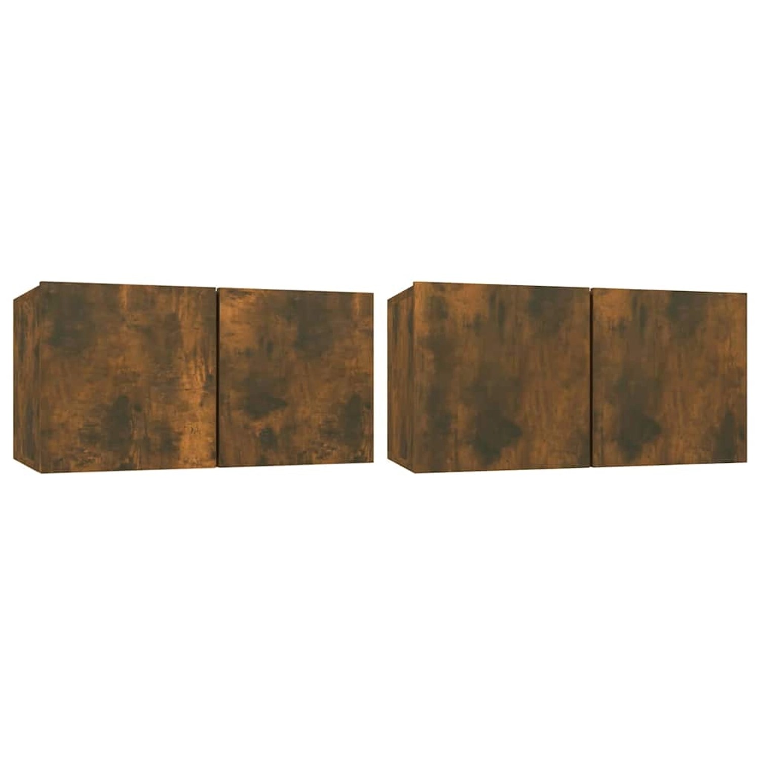 vidaXL TV-Wandschränke 2 Stk Räuchereiche 60x30x30 cm 815868