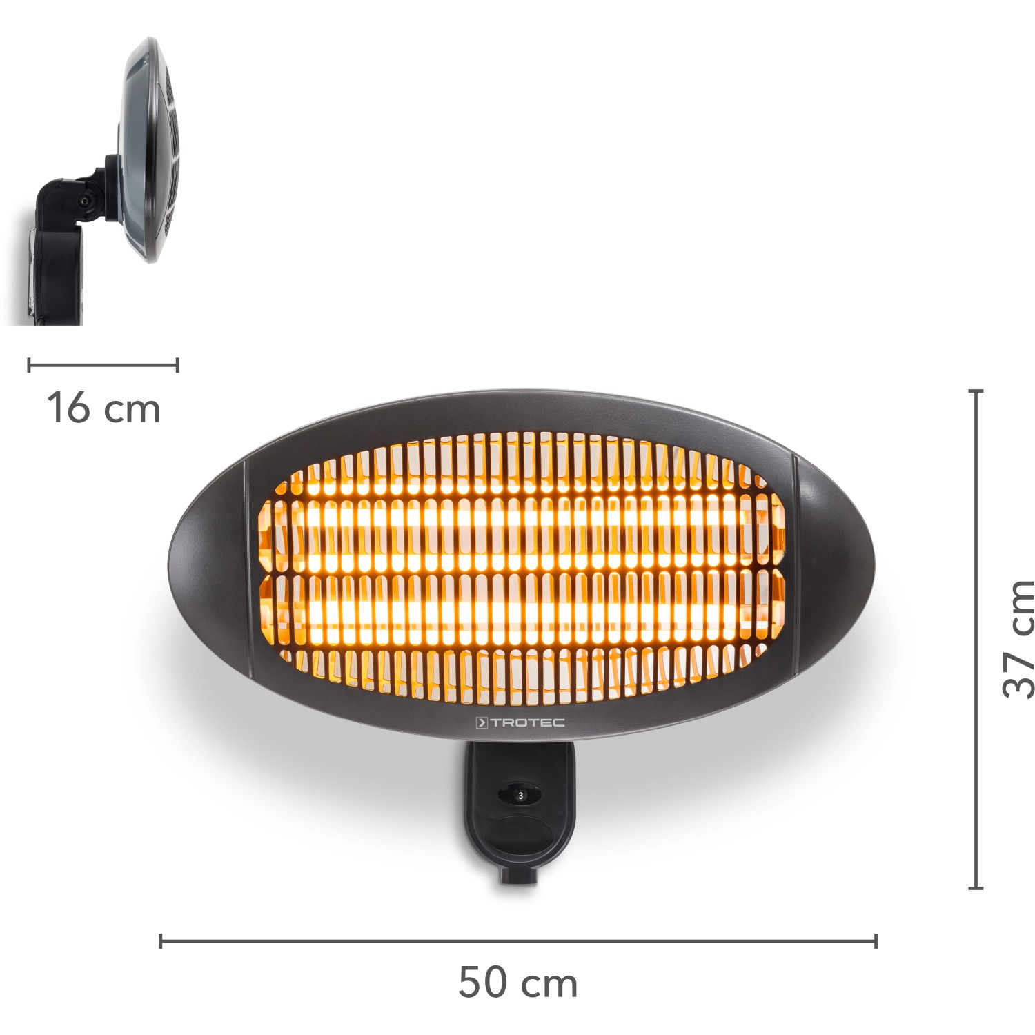 Trotec Infrarot Heizstrahler IR 2000 S Mit Schutzklasse IP 34 Und 2000W Kaufen Bei OBI