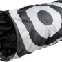 Jollypaw Katzentunnel, Ø 25x50cm, Polyester, schwarz-weiß gestreift.