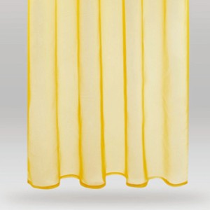 Bestlivings Dekoschal Noella, 2er-Pack, gelb, Voile, 140x245 cm. Transparenter Fenstervorhang mit Schlaufen.