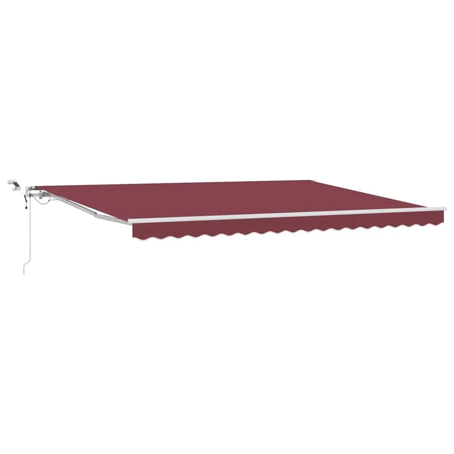 vidaXL Markise Automatisch mit LED Weinrot 450x300 cm 3214977