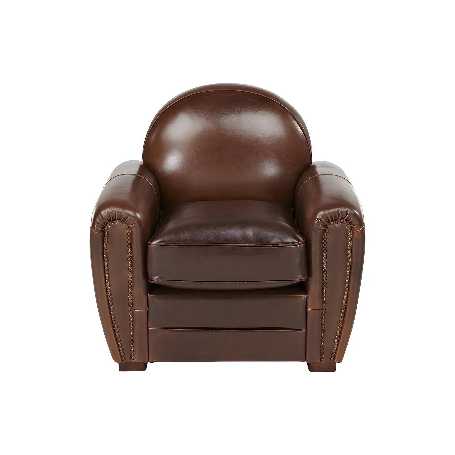 Vente-unique Sessel Mit Gerader Rückenlehne Baudoin Schokoladenbraun 90 cm