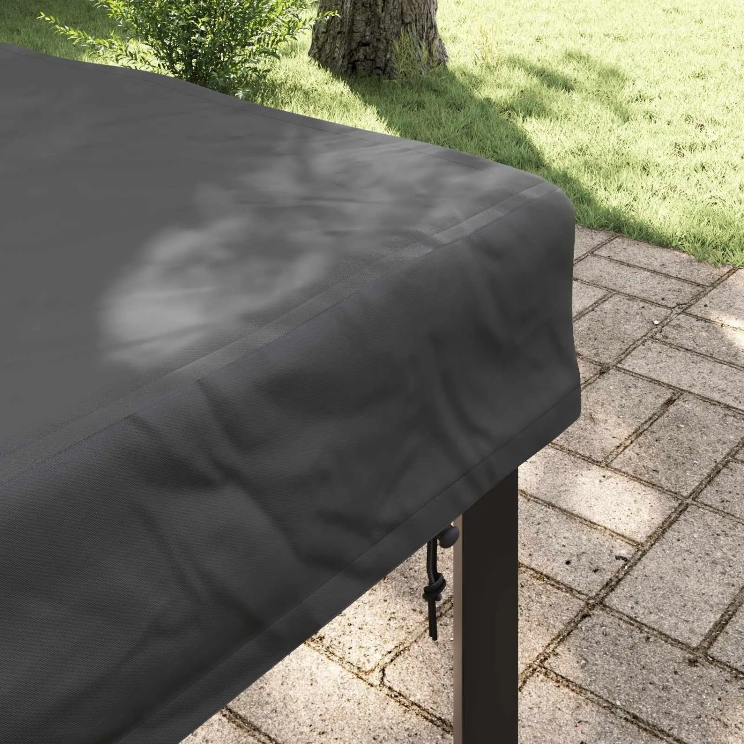 vidaXL Tischdecken Uni Schwarz 72 x 72 x 15 cm Stoff 4106076_4