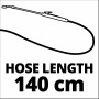 Schlauchlänge 140 cm für Einhell Akku-Drucksprühgerät GE-WS 18/150 Li-Solo.