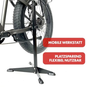 KARAT Fahrrad Parkständer Leon für Hinterradgabel, robust und verstellbar.