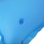 Detailaufnahme: Blaue Bestway Luftmatratze Float'n Roll mit Ventil.