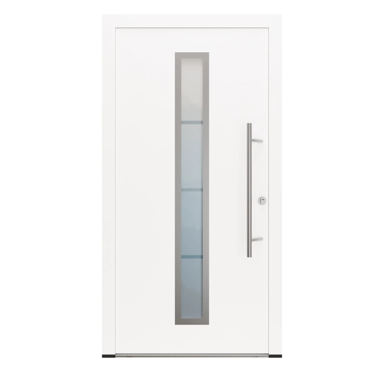 FM Türen AS68 Modell 01 1000 x 2100 Weiß Rechts Innen Beschläge Set 13 Glas 20