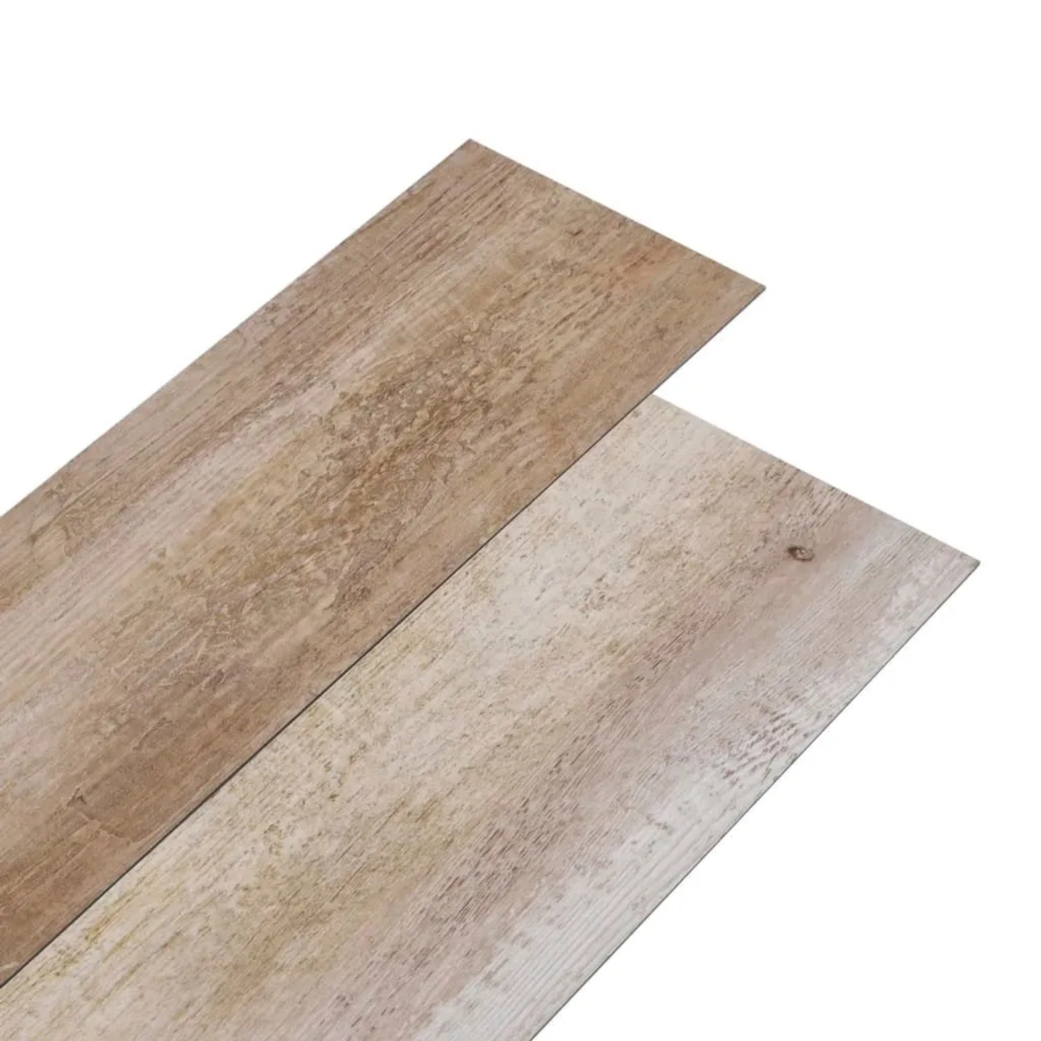 DELUKE Vinylboden PVC-Dielen Selbstklebend Wasserfest 2mm Stärke Rutschfest Laminat Vinyl Bodenbelag Laminatboden Getüncht 5,02m²