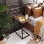 Songmics Couchtisch Barnet in Braun-Schwarz, platzsparender Beistelltisch für Sofa oder Bett.