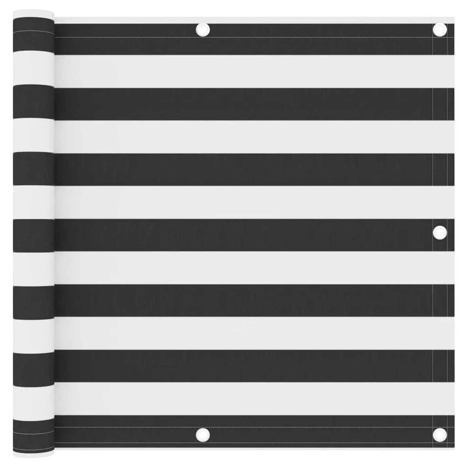 vidaXL Balkon-Sichtschutz Anthrazit und Weiß 90x300 cm Oxford-Gewebe 134880