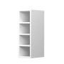 Weißer, offener Vicco Hängeschrank R-Line (20 cm) mit vier Fächern für die Küche.