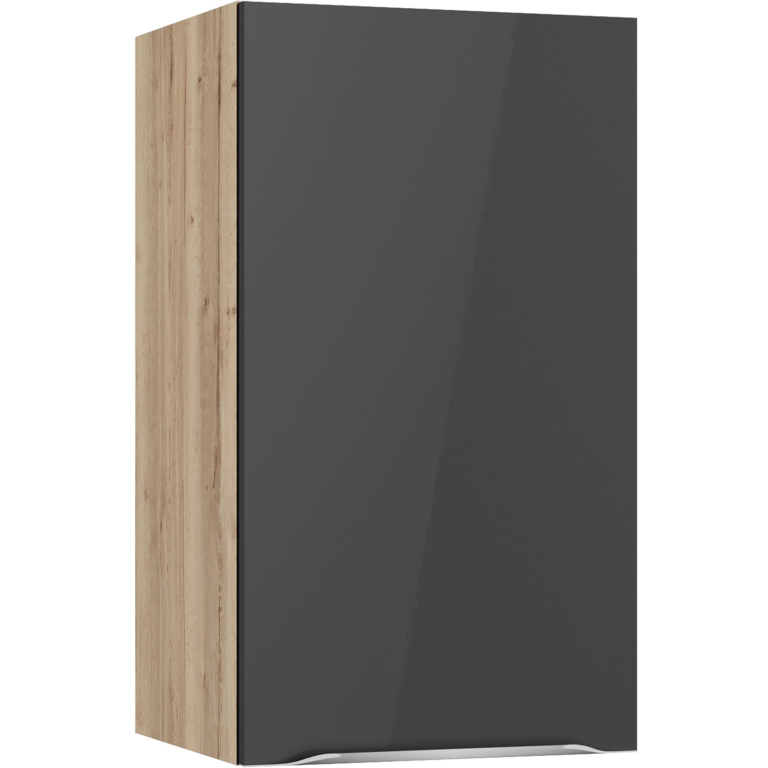 Optifit Oberschrank Linus984 40 cm x 70,4 cm x 34,9 cm Anthrazit-Wildeiche günstig online kaufen