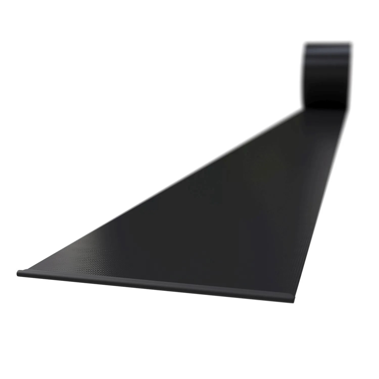 Anthrazitfarbene Juskys PVC Sichtschutzstreifen, 4er Set für Zaunbau.