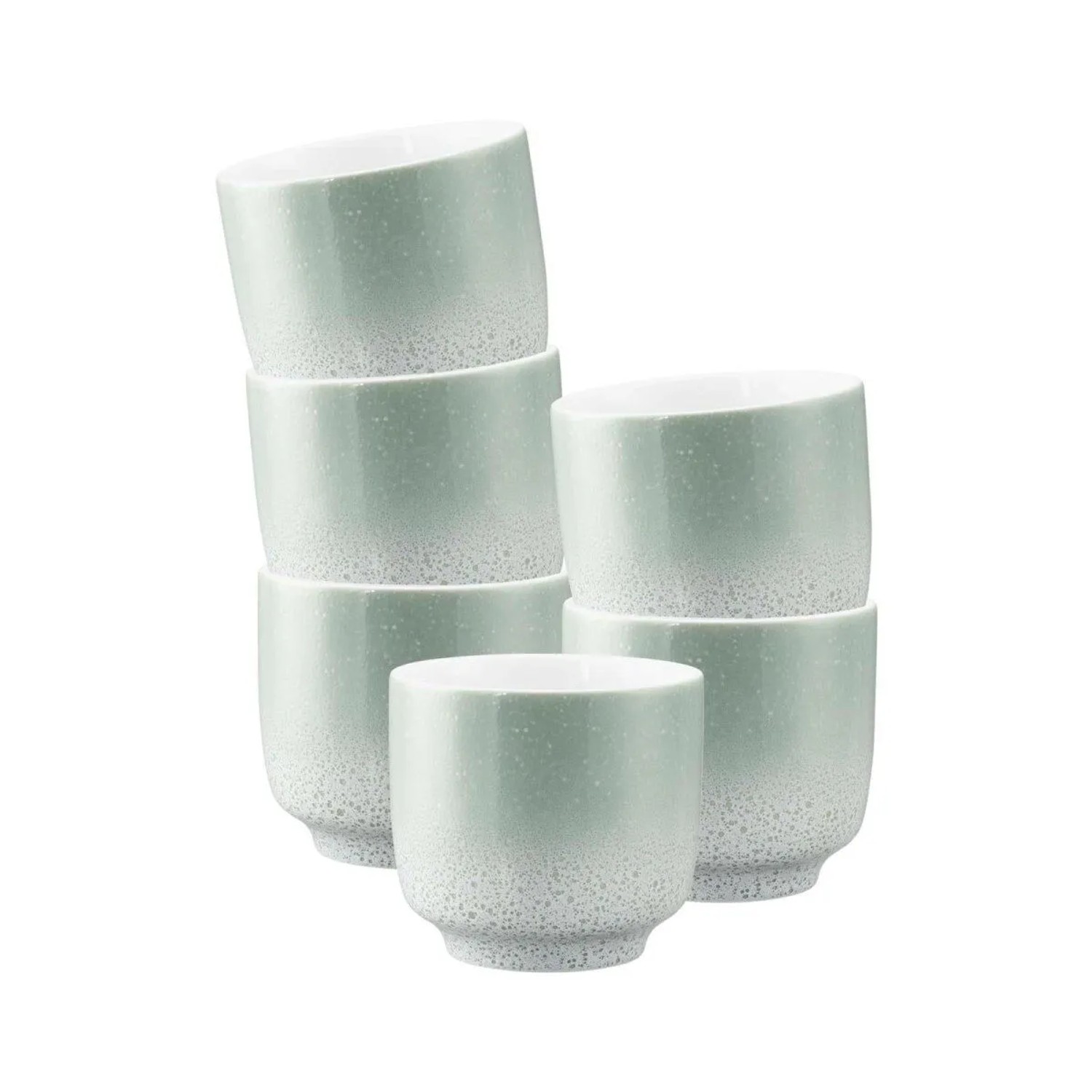Seltmann Weiden Sento Home Cappuccinotasse ohne Henkel 300 ml 6er Set Aura Mint