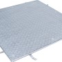 ACO Schachtabdeckung FI 2.0 Solid B125, Stahl verzinkt, 600x800 mm. Quadratische Abdeckung mit Riffelblech.