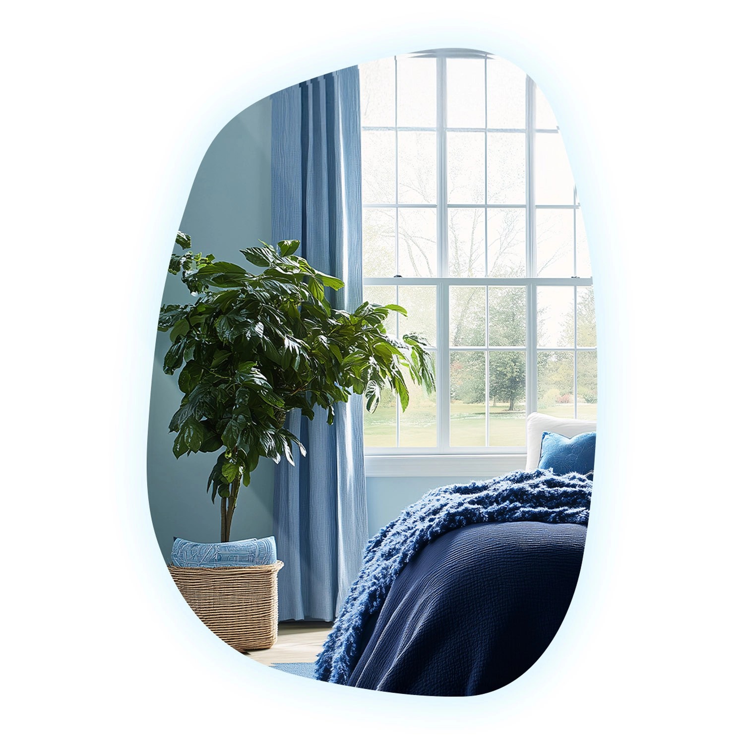 Tulup LED Spiegel Design Spiegel LED Organisch 90,9x66cm LED Dielenspiegel günstig online kaufen