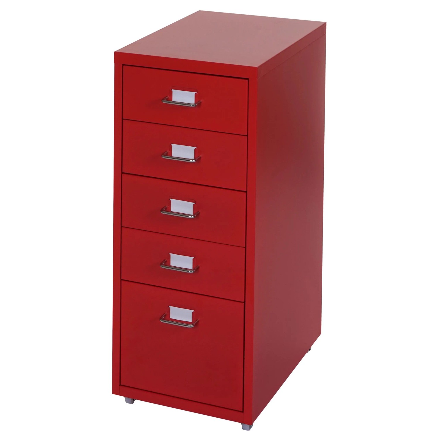 MCW Rollcontainer Preston T851 Rot 5 Schubladen