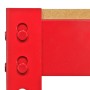Detailansicht: Rote Monstershop Q Rax Werkbank (100 cm) mit MDF-Platte.