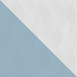Weiße, matte Rauten Tapete zum Überstreichen. PROFHOME Vliestapete mit Grafik Muster.