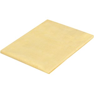 APA Fensterleder Echtleder Gr. L, gelbes Ledertuch für Auto, Zweirad und Haushalt.