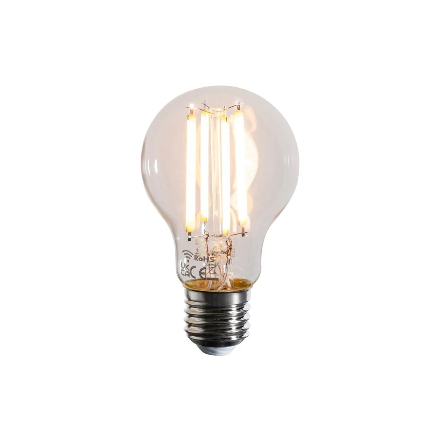 LUEDD Smarte E27 LED Lampe Dimmbar in Kelvin A60 Klar 7W 806,m 1800 3000K