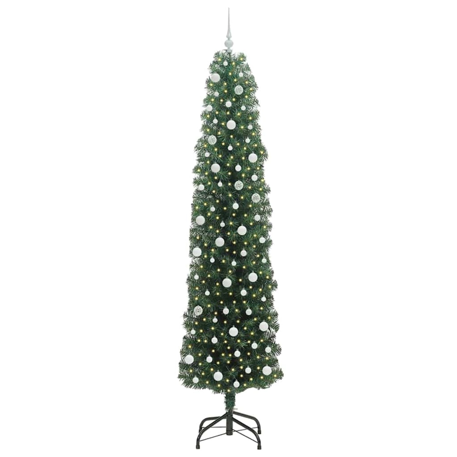 vidaXL Künstlicher Weihnachtsbaum mit 300 LEDs mit Ständer Grün 240 cm 3394972