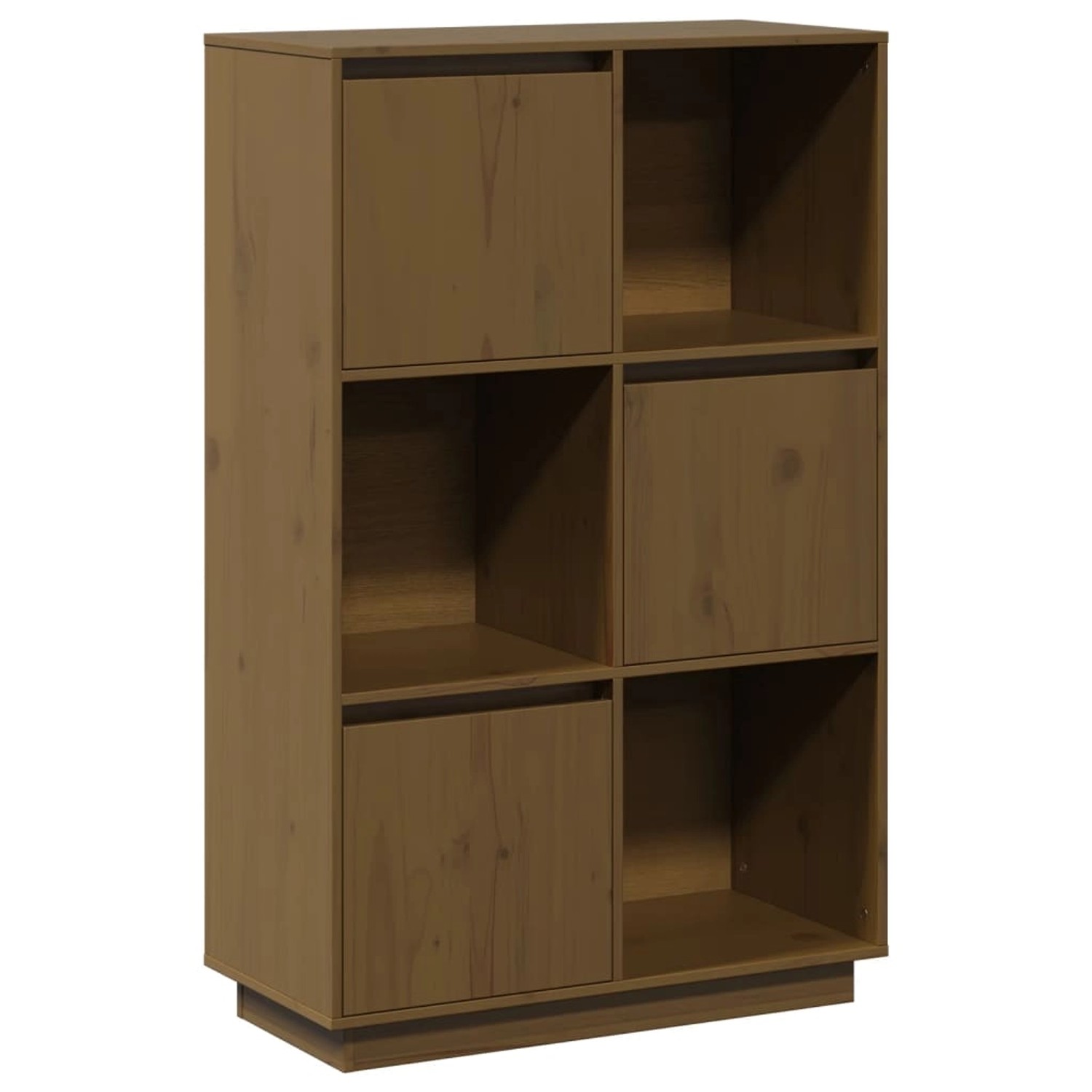 vidaXL Highboard Honigbraun 74x35x117 cm Massivholz Kiefer 814367 günstig online kaufen
