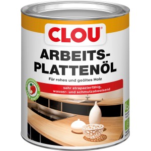Dose Clou Arbeitsplatten-Öl 750ml für Holz, schützt und belebt die Maserung.