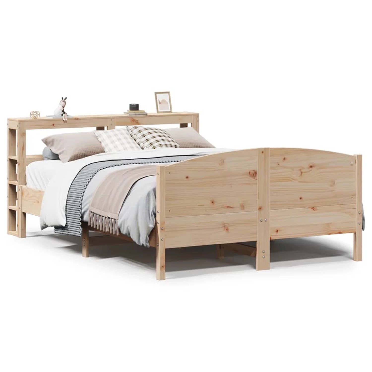 vidaXL Massivholzbett ohne Matratze 160x200 cm Kiefernholz 3306219 günstig online kaufen