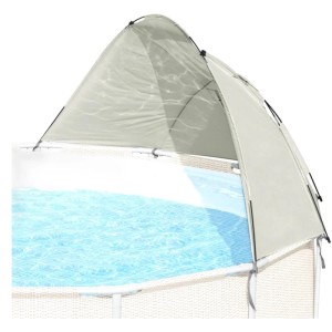 Bestway Frame Pool mit Sonnenschutzdach, Schattenspender für runde Pools (305-459cm).