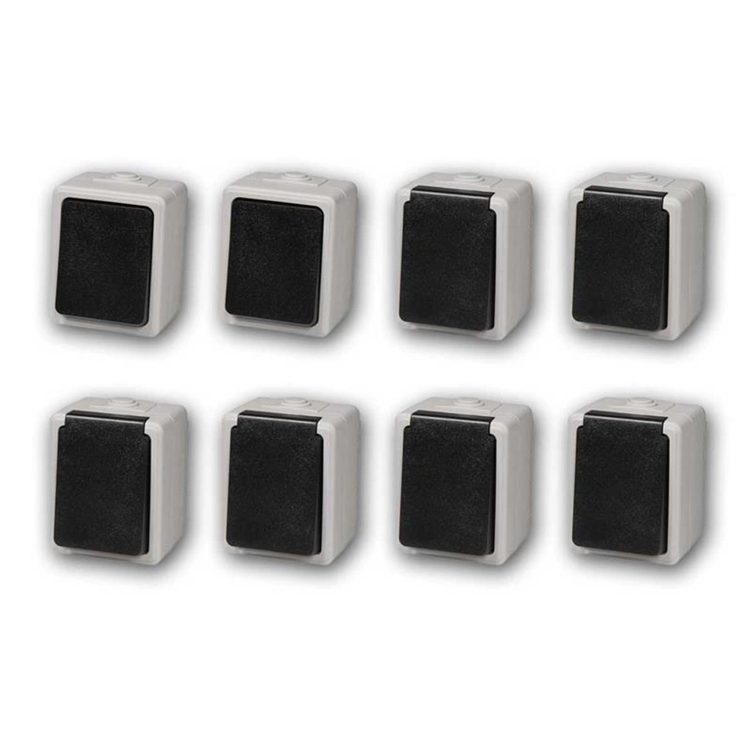 McPower Feuchtraum SchalterSteckdose Taff Starter Set