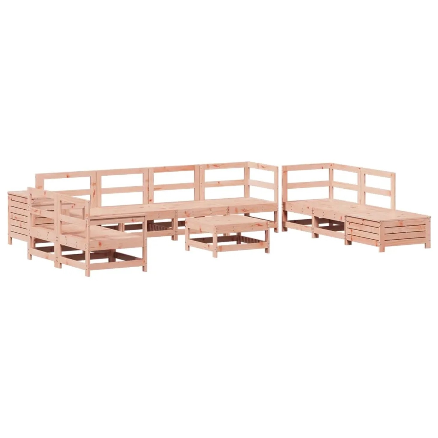 vidaXL 11-Tlg Garten-Sofagarnitur Massivholz Douglasie 3250630