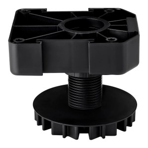 SOTECH 4er Set Möbelfüße Schwarz mit Sockelhöhe 55 mm