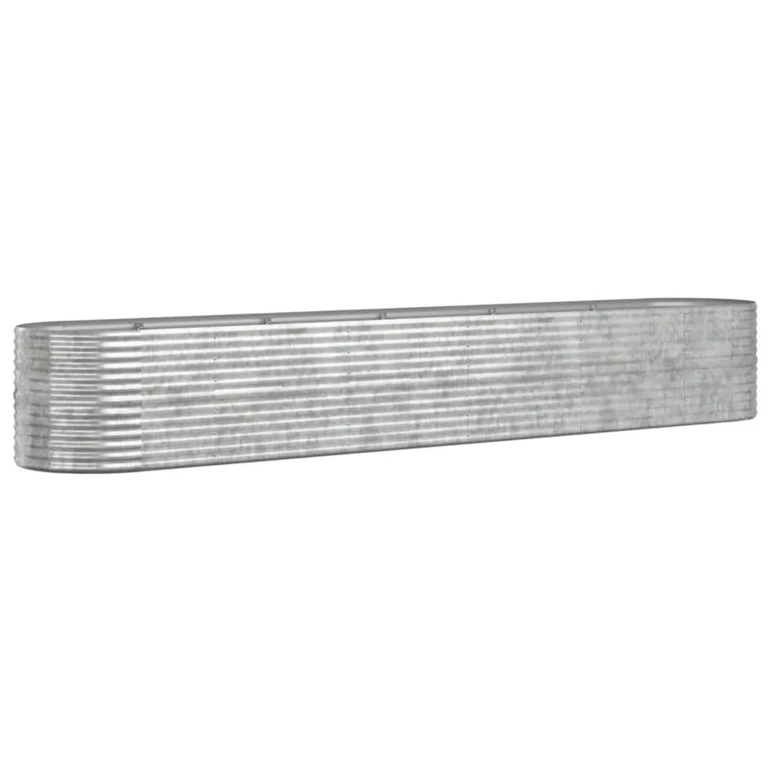 Furnicato Hochbeet Verzinkter Stahl 440x80x68 Cm Silbern